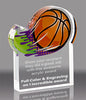 Basketball Splatters Acrylic Award- 5x6 inch [ASLM-56-BK-Q]