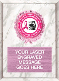 Insert Plaque with Pink Wreath Holder [P321P]