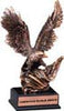 Bronze Resin Eagle Holding American Flag [EAG810-B]