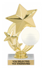 Volleyball Shooting Star Spinning Trophy [TSSS6-VB]