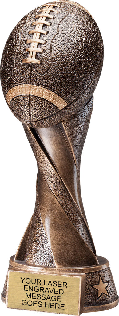 Spiral Football Resin Trophy [RFBSPRL-10]