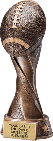Spiral Football Resin Trophy [RFBSPRL-10]