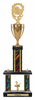 Two-Post Trophy w/ Rectangle/Oval Center Column w/ Cup [T3MC5]