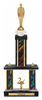 Two-Post Diamond Riser Trophy w/ Rectangle/Oval Center Column [TFDR21]