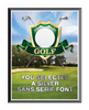 Golf Graphix Plaque [PGFX68-GL]