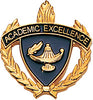 Academic Excellence 3D Enameled Scholastic Pin [PCM-WRT-ACEX]