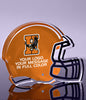 1 inch Thick Football Helmet Acrylic Award - 4 inch Color [AFBH4-FC-Q]