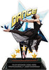 Dance Shattered Star Colorix Acrylic Trophy- 7 inch [TACR7-STR-DC-Q]