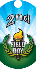 Field Day- 2nd Place Torch Dog Tag Insert [DT-1575]