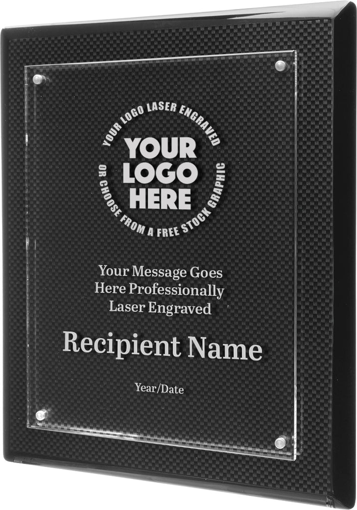 Carbon Fiber Floating Acrylic Plaque- 8x10 [PAJCB-810]