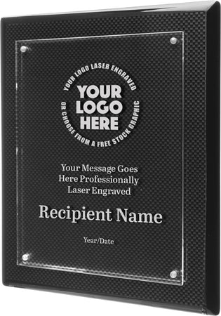 Carbon Fiber Floating Acrylic Plaque- 8x10 [PAJCB-810]