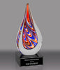 Teardrop-Shaped Art Glass Award [GT625-7]