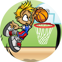 Basketball Pee-Wee/ Kids Male  Insert [TD-3260]