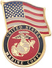 U.S. Marines Flag Pin [PCM-USA-157]