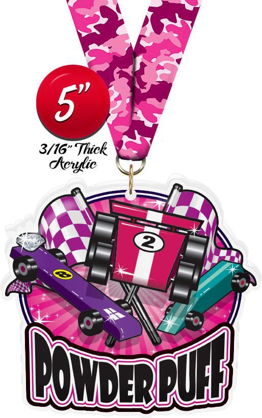 Powder Puff Colorix-M Acrylic Medal [MACR5-PWDPF-Q]
