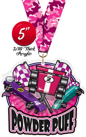 Powder Puff Colorix-M Acrylic Medal [MACR5-PWDPF-Q]