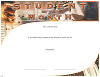 Full Color Certificates: Student of the Month  [CCT130]