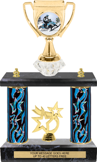 Two-Post Diamond Riser Winners Cup Insert Trophy [TDR2P15-P105]