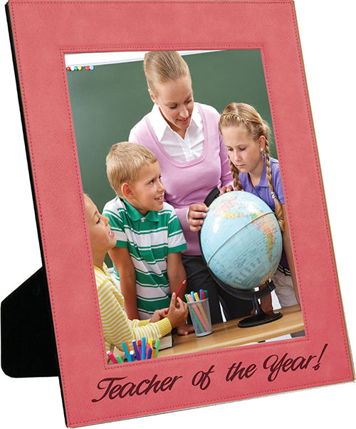10.75 x 12.75 Pink Laserable Leatherette Picture Frame [PLLF810-8810]