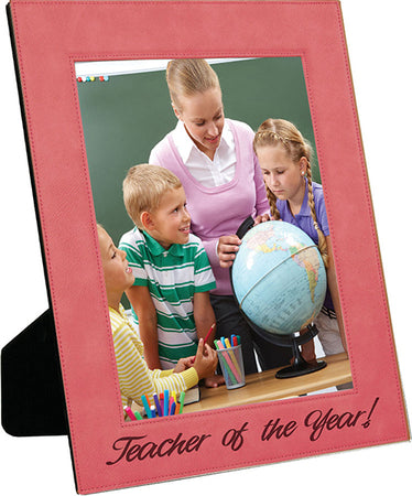 10.75 x 12.75 Pink Laserable Leatherette Picture Frame [PLLF810-8810]