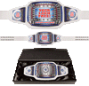 52 inch Custom Champion Award Belt - White & Silver [CXAB-52-WHT]