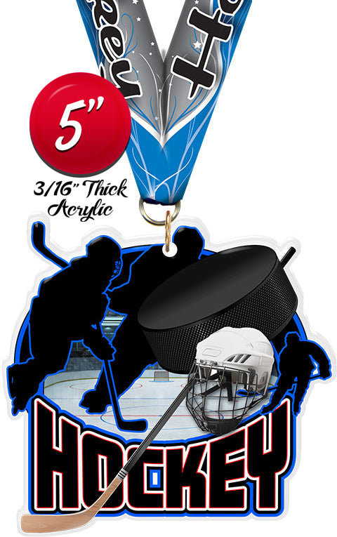 Hockey Colorix-M Acrylic Medal [MACR5-HK-Q]