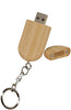 Magnetic Lid Bamboo Flash Drive with Key Chain [BJMEM002]