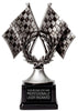 Crossed Flags Resin Trophy [RM1078]