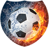 Soccer Fire & Water Shield Insert [SH-3150]