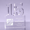 Number 15 Acrylic Award - 6 inch [ATNM-15-6-Q]