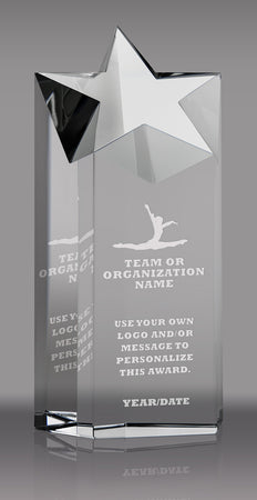 Optical Crystal Star Tower- 7.25 inch [CYSTRT-7-X]