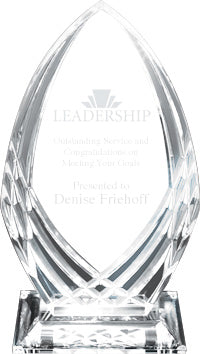 Crystal Cut Acrylic Award with Base - 10.75x6x1 [ACC10]