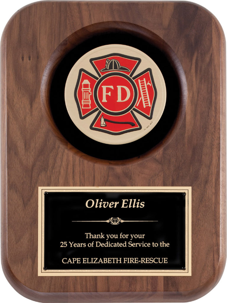 American Tribute Walnut Plaque- Maltese Cross [PMAT6F]