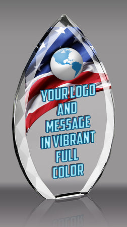 Custom Crystal Faceted Flame [CYOVL-8-FC-X]