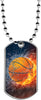 Basketball Dog Tags [DTLAM2-BK]