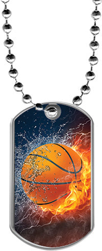 Basketball Dog Tags [DTLAM2-BK]