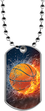 Basketball Dog Tags [DTLAM2-BK]
