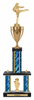Two-Post Trophy w/ Rectangle/Oval Center Column w/ Cup [T3MC36]