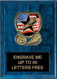 Track Sport Shield Plaque [PSHLD57-TK]