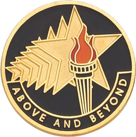 Above and Beyond Enameled Round Pin [PCM-SRV-546]