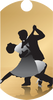Dance- Ballroom Dancing Dog Tag Insert [DT-1222]
