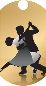 Dance- Ballroom Dancing Dog Tag Insert [DT-1222]