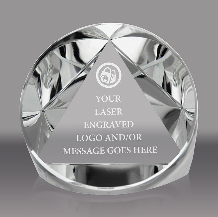 Crystal Prism Paperweight [CR3PW-X]