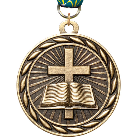 2" Religion Scholastic Medal- Gold [MM3KN2-RL]