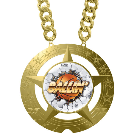 Basketball 8 inch Champion Chain [CCSSTR-BK]