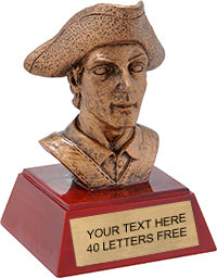 Patriot/Minuteman Mascot Resin Themes Trophy [S486]