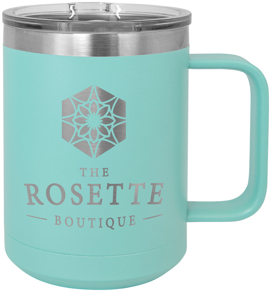 Polar Camel 15oz Handled Coffee Mug - Teal [DJPC10-6]