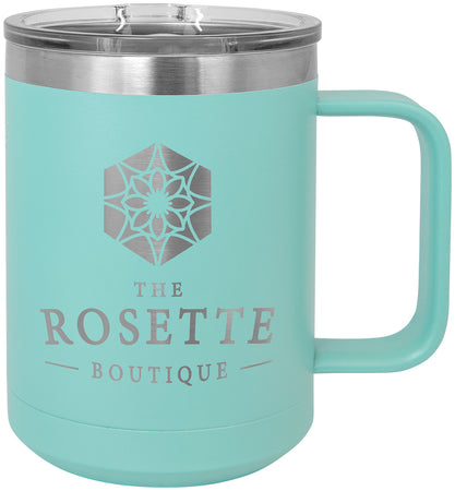 Polar Camel 15oz Handled Coffee Mug - Teal [DJPC10-6]