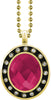 Pink Gem Gold Charm [CSOV-16STN-STN-PNK-G]