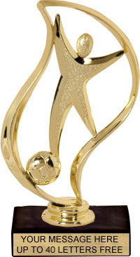 Soccer Torch Figures on Marble Base [TTF6-SC]